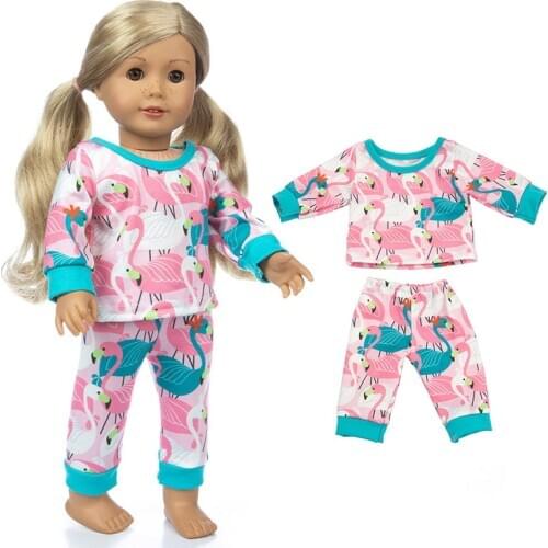 2020 New leisure wear Fit for American Girl Doll Clothes 18-inch Doll , Christmas Girl Gift(only sell clothes)