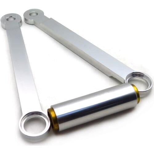 Aftermarket free shipping motorcycle parts Adjustable Lowering Links For 06-10 Suzuki GSXR 600 750 1000 2" & 4" Drop Link SILVER