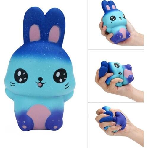 Antistress Animales Rabbit Galaxy Simulated Animal Doll Slow Rising Bread Scented Squeeze Toy Stress Relief Fun for Kid
