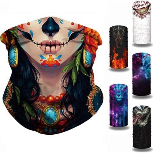 Seamless Magic Head Scarf Breathable Bandana Turban Outdoor Hiking Quick-Dry Sweat Absorbing Scarves Multifunction Beanie Hat