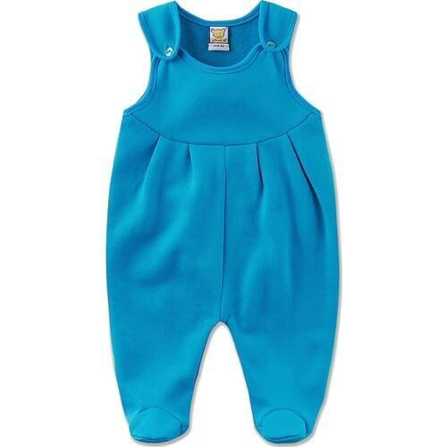 2021 new arrival baby boys one piece footies winter spring fleece girl newborn simple jumpsuit with button hot kid solid clothes