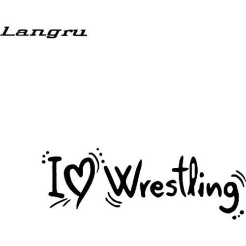 Interesting I Love Wrestling Vinyl Car Stickers Decals Accessories Decor Silhouette Jdm