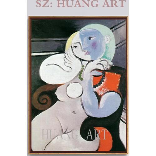 Meeting room office hall famous artists double-sided girl modern decorative hand-painted Picasso painting beautiful Spanish club