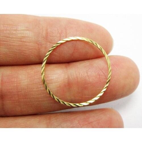 Brass charms 20mm Round circle earrings charms Geometric Raw brass findings -50pcs R813