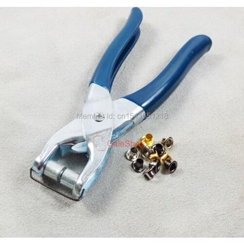 300 PCS Grommet Eyelet + One Setting Pliers 4mm 3/16" for Canvas Clothes Leather F69
