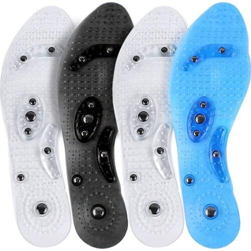 Magnetic Therapy Insoles, Acupressure Magnetic Massage Insoles Foot Fasciitis Relief Pain Breathable Shoes Insoles, Cutable