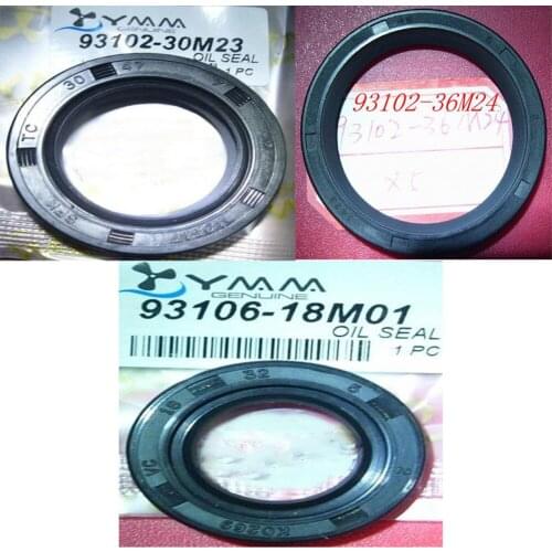 Free shipping crankshaft oil seal set outboard motor part for Yamaha 2 stroke 60 Hp gasoline boat engine oil seal