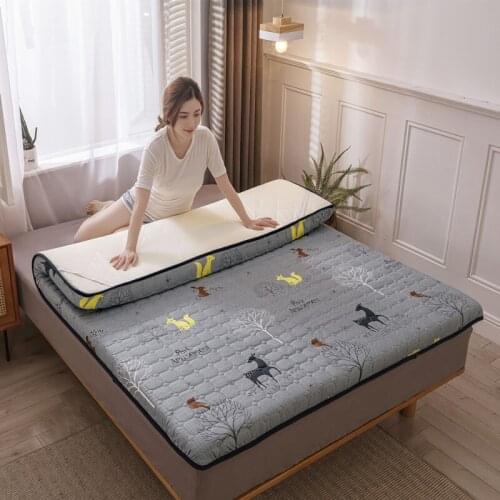 UVR Bedroom Furniture Fawn Pattern Tatami Mattress Student Dormitory Bed Mat Help Sleep Staff Soft Mattress King Size Full Size