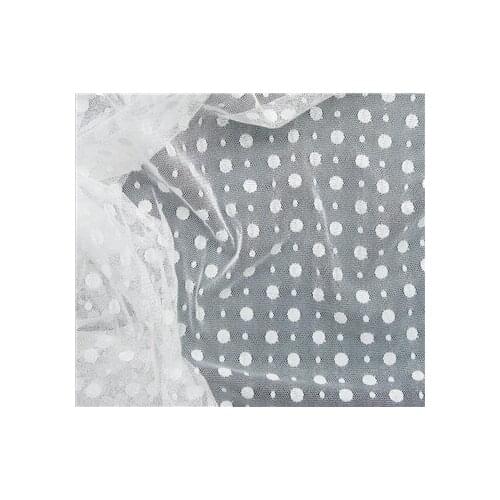 New elastic polyester jacquard mesh fabric soft dot jacquard mesh fabric for womens childrens wear