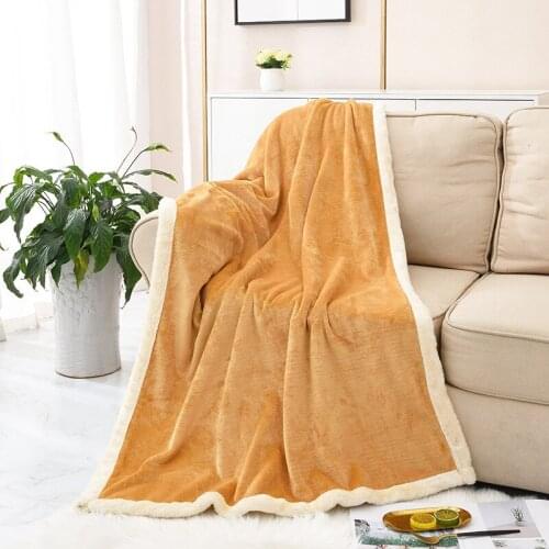 Solid Color Soft Flannel Fleece Blanket Plush Bedspread Blankets Bed Cover For Bed Sofa Warm Travel Blanket Throw Portable