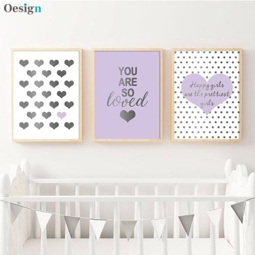 Nordic Style Poster Baby Room Digital Love Picture Wall Art Canvas Modern Painting Decorative Painting Home Decoration Poster