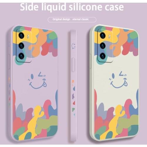 Winking Liquid Silicone Soft Case For Huawei P40 P30 P20 Pro Lite Mate 40 30 20 Pro Lite P Smart 2021 Y7A Shockproof Phone Cover