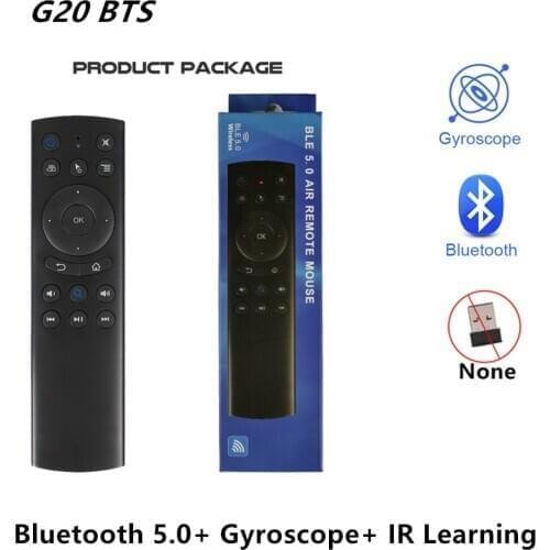 G20BTS Bluetooth 5.0 Air Mouse IR Learning Gyro Smart Remote control BLE 5.0 Wireless remote for AM6 PLUS Android TV Box vs G50s