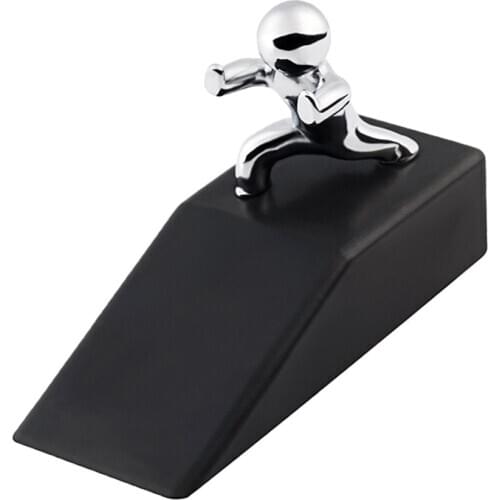 Rubber Door Stopper Stop Wedge Leaf Gates Protection Baby Finger Safety