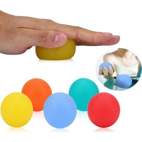 Silicone Ball Portable Lightweight Round Shape Hand Exercise Squeeze Balls for Office Silicone Ball