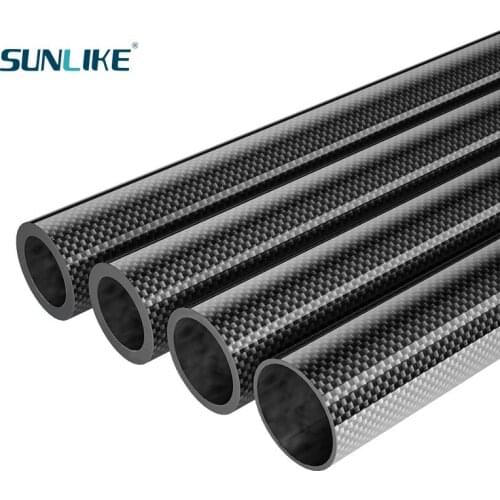2 PCS Carbon Fiber Tube Pipe Length 500mm Diameter 24mm 25mm 26mm 27mm 28mm 29mm For RC Model Airplane Drone Accessories