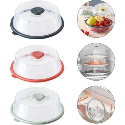 Universal Vacuum Air-tight Food Sealer Container Plate Platter Lid Cover Kitchen Bowl Dish Platter Covers