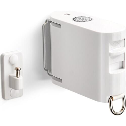 Clothes Hanger Drying Rope Clothes Line Telescopic Clothesline Punch-free White Stainless Steel Stainless Steel Wire Clothesline