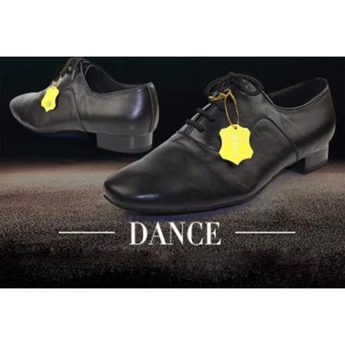 High-end dance shoes 100% genuine leather US EUR BIG SIZE Ballroom latin dance shoes men Factory wholesale custom Jazz dance Hot