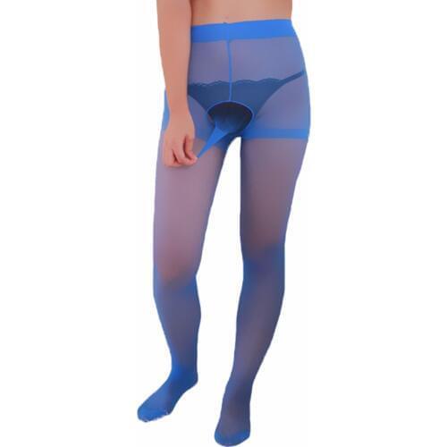 Women Penis Pouch Sheath Tights Temptation Sexy Pantyhose With Condom Masturbation Collant Transparent Medias Elastic Hosiery