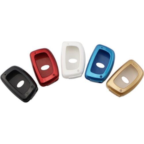 Foal Burning Car Key Cover Shell Key Case For Hyundai IX25 Creta Elantra Santa Fe Tucson Solaris 2015 2016 2017 Accessories