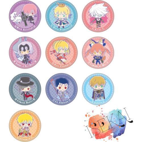 Fate Grand Order Anime Badge Saber Gilgamesh Jeanne Alter Mash Tamamo No Mae Cu Chulainn Edmond Metal Badge Brooch Pins