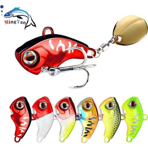 1Pcs Rotating Metal VIB Vibration Bait Spinner Spoon Fishing Lures 9g 13g 16g 22g Jigs Trout Winter Fishing Hard Baits Pesca