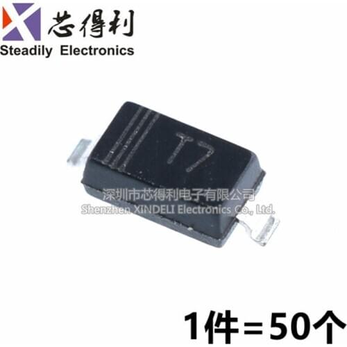 10pcs/lot Rectifier Diode 1N4007WS IN4007 Printed Words T7 Sod-323 0805 by Volume