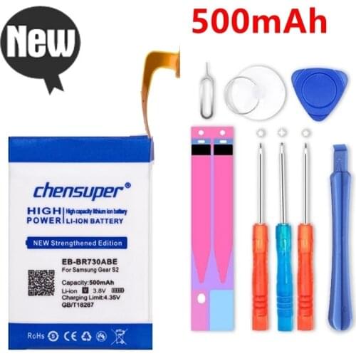 100% High Quality 500mAh EB-BR730ABE Battery for Samsung Galaxy Gear S2 Battery 3G Version R730 SM-R730 & Gear Sport SM-R600