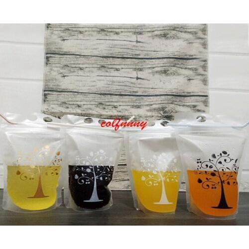 1000pcs/lot Transparent Self-sealed Plastic Beverage Bag DIY Drinkware Drinking Bag Fruit Juice Food Storage Bag F062104