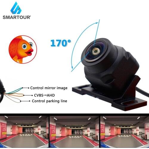 170 Degree HD Fish Eye Lens Starlight Night Vision Ahd Car Rear View Camera Reversing 1080P HD Backup Camera CCD Reverse Camera