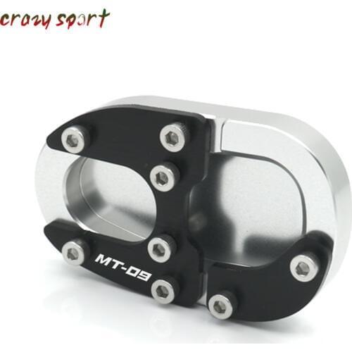 Side Kickstand Stand Extension Support Plate For YAMAHA MT09 MT-09 MT 09 2014-2017 2016 Motorocyle Accessories