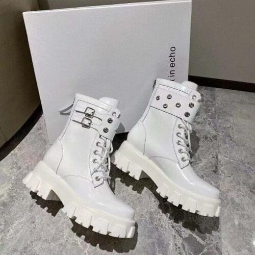 Brand New Women Wedges High Heels Boots Fashion Zip High Platform Ankle Boots Women Party Punk Chelsea Boots Botas Femininas