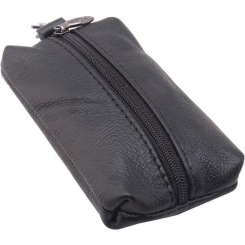 Genuine Cow Leather Car Key Wallets Vintage Key Holder Housekeeper Keys Organizer Keychain Covers Case Bag Pouch With Coin Purse