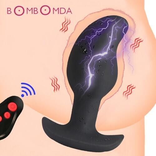 Electric Anal Vibrator Wireless Remote Control Dildo Vibrator Male Prostate Massager Butt Plug Vibrator Anal Sex Toys For Men