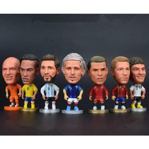 Soccer Player 2.5inch Mini Model The national team Footballplayer 6.5CM Action Figures Doll