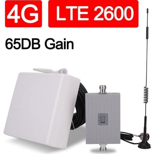 4G Internet Booster Device Mobile Phone Signal Boosters Cell Phone Signal Booster Cellular Repeater 4g LTE 2600 B7 70dB Russia