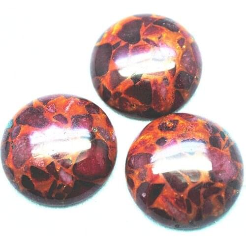 10pcs nature gem stone cabochons round shape 20mm natural gem stone handmade do it just for your metal base making beads parts