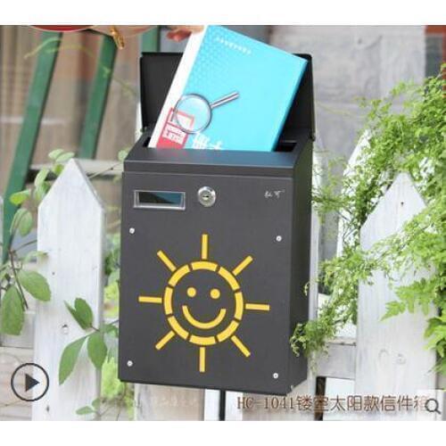 Korean Small Villa Creative Suggestion Box Mail Outdoor Mailbox Mail Letter Box