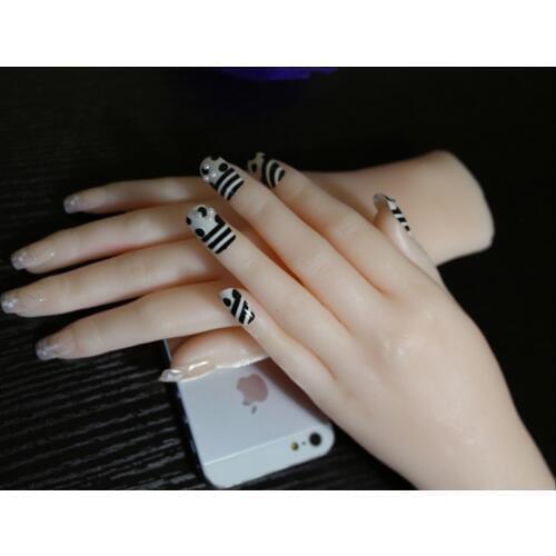 Left + right realistic mannequin hands, ring display ,jewelry mannequin display,Model Nail Art Hand ,model hand artist