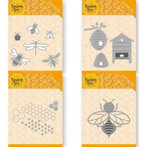 Mmao Crafts Metal Steel Cutting Dies New Honeycomb bee honey Stencil For DIY Scrapbooking Paper/photo Cards Embossing Dies