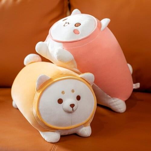 Soft Stuffed Animals Kids Tuan Tuan Cat Ragdoll Rabbit Shiba Inu Sleeping Cute Cartoon Plush Toy Dolls Children Birthday Gift