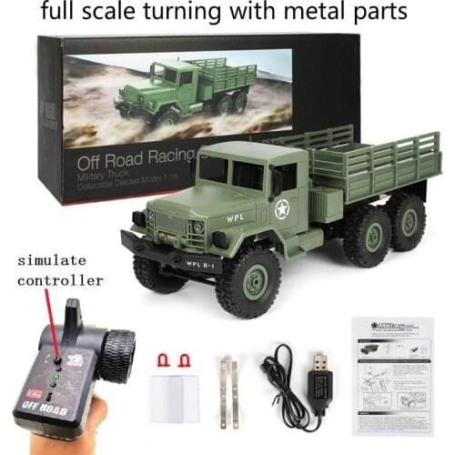 WPL B16 6WD Off Road RC Military Car Drift Upgrade KIT DIY 1:16 Buggy R/C Hobby Truck Vehicle 6 Wheel Assembl Crawler B36