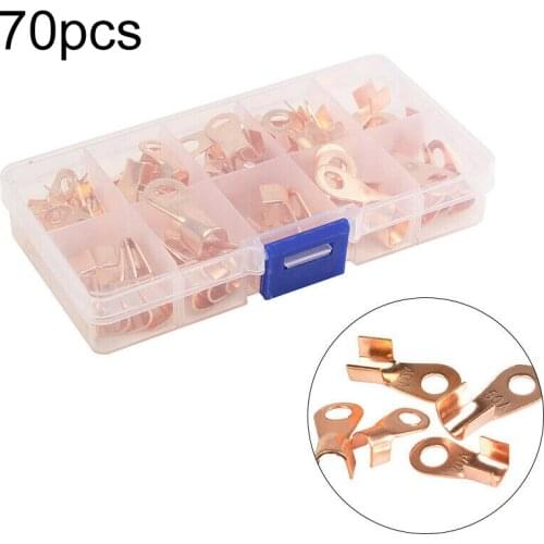 Kit Copper Terminals Storage box Open Barrel Ring Lug Connector Repair