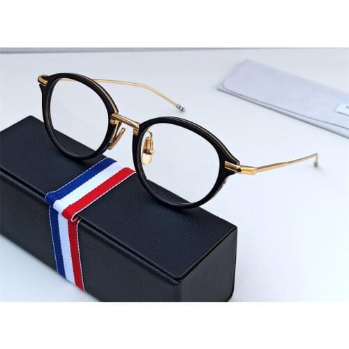 Denmark Brand Retro Round Titanium Glasses Frame Ultra-light Men Women Eyeglasses Spectacles Prescription Oculos De Grau 9785