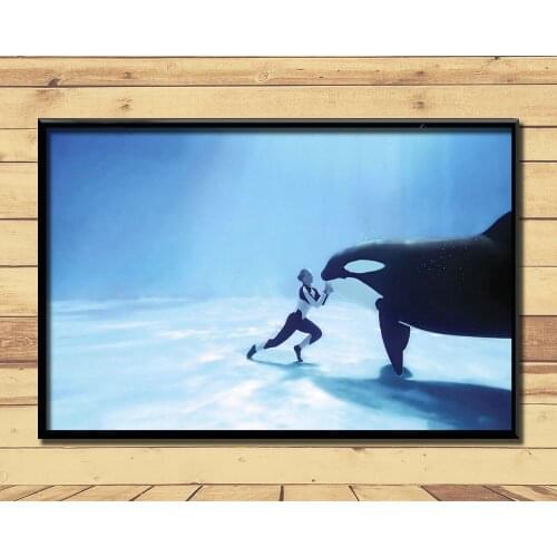 Orca Ferocious Marine Animal (23) Wall Posters Prints Silk Art Painting For Home Wall Bedroom Decor