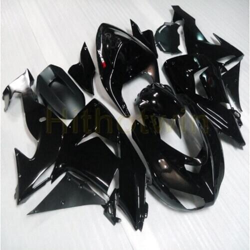 Custom motorcycle cowl for ZX-10R 2006-2007 motor Fairings Injection mold black