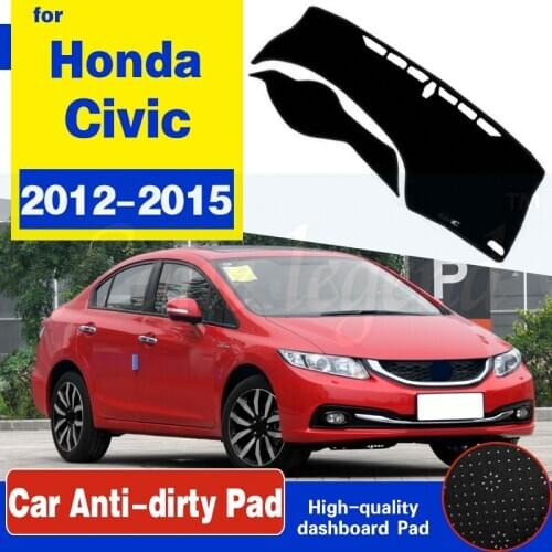For Honda Civic 9 2012~2015 Anti-Slip Mat Dashboard Cover Pad Sunshade Dashmat Protect Carpet Accessories FB FK FA FD 2013 2014