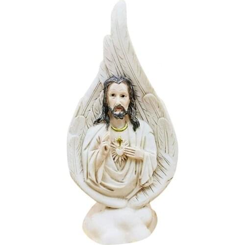 Garden Sculpture Anti-deform Exquisite Angel Wing fine Workmanship Decorative Angel Wing Art Figurines Statue for Garden