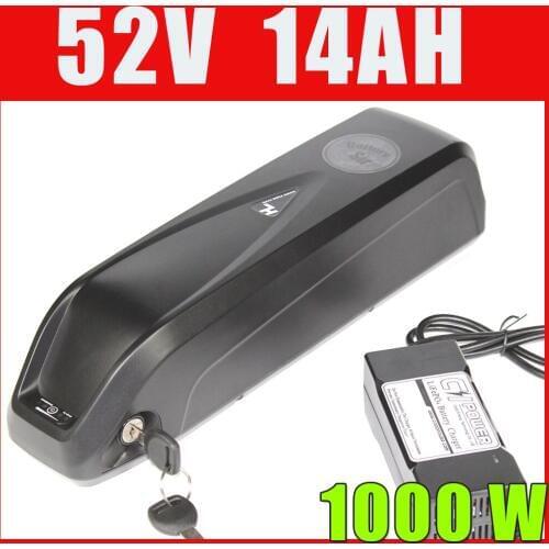 Sanyo 52V Electric Bike down tube battery 750W 1000W 52V 14Ah lithium ion battery high power with 30A powerful BMS